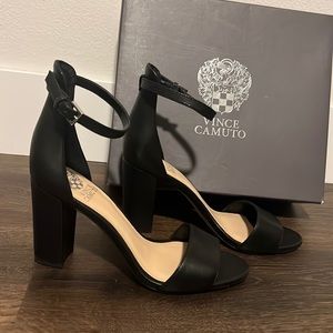 Vince Camuto Black Open Toe Heeled Sandals. BRAND NEW, Never Worn